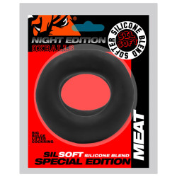 Oxballs Cockring Silicone MEAT Oxballs Night Edition Noir